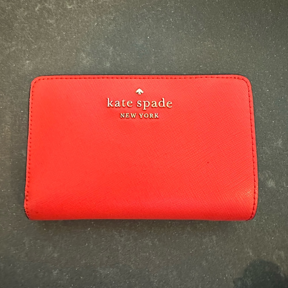Kate Spade wallet, orange/coral,